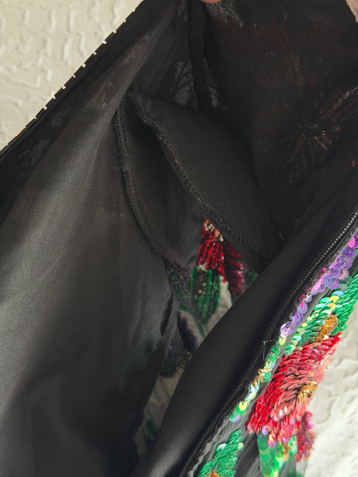 Laurence Kazar Sequin Beaded Blouse