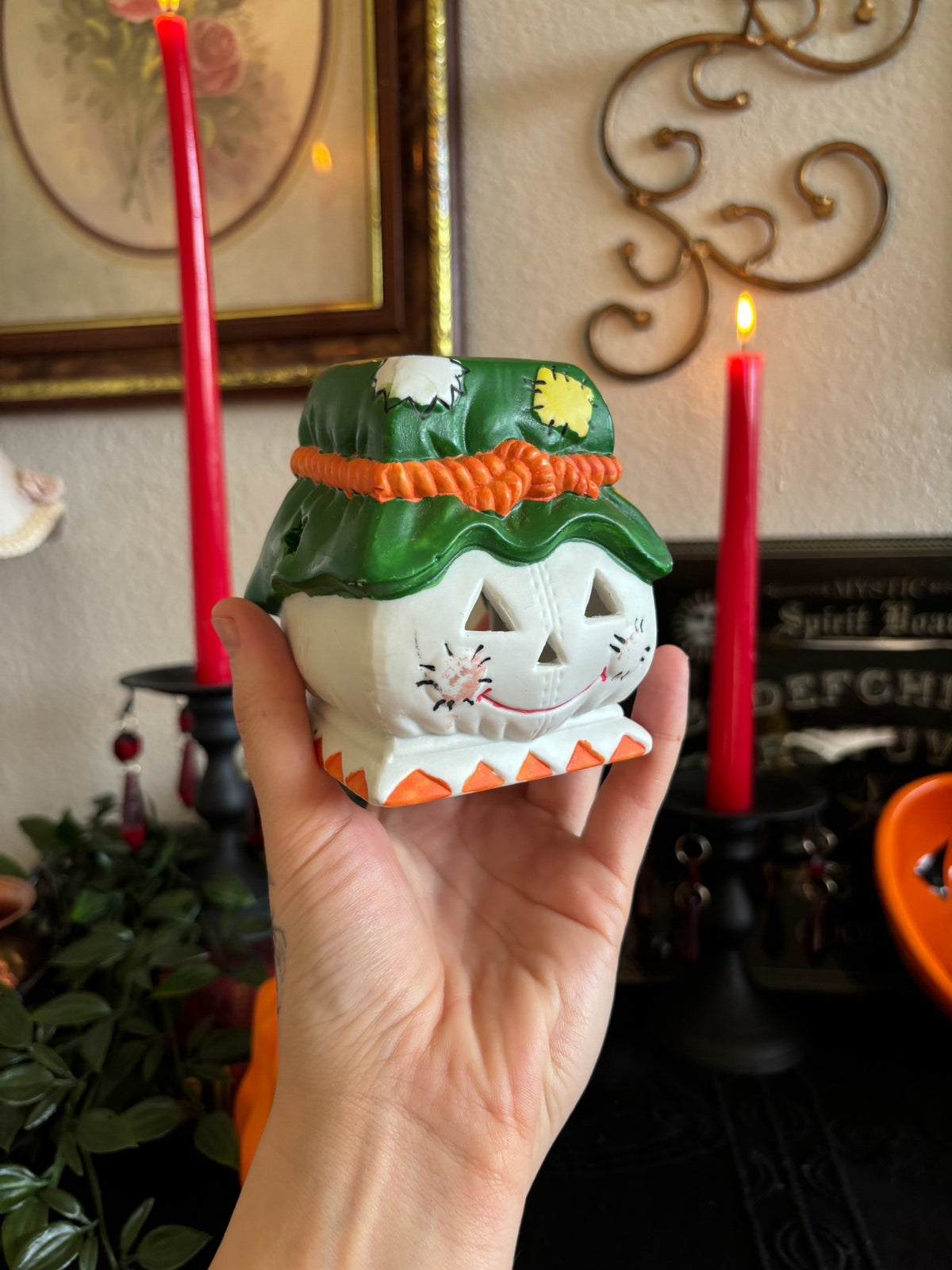 Set of Halloween Candle Holders