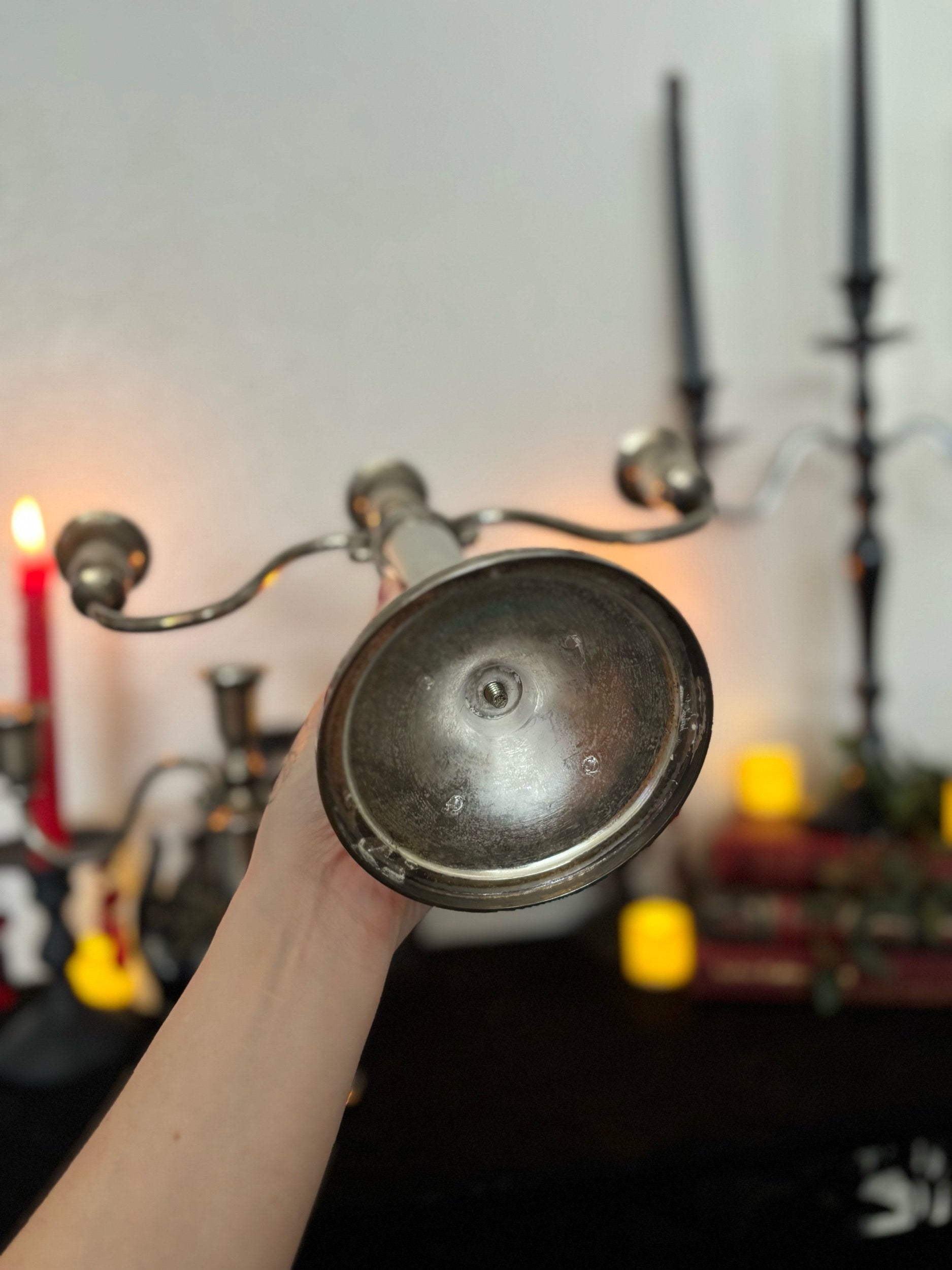 Pair of Silver Candelabras