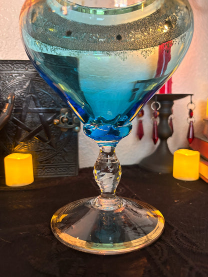 Jeweled Glass Apothecary Jar