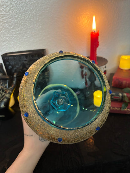 Jeweled Glass Apothecary Jar
