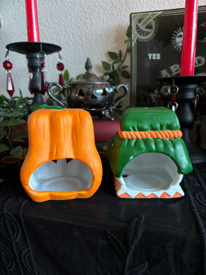 Set of Halloween Candle Holders