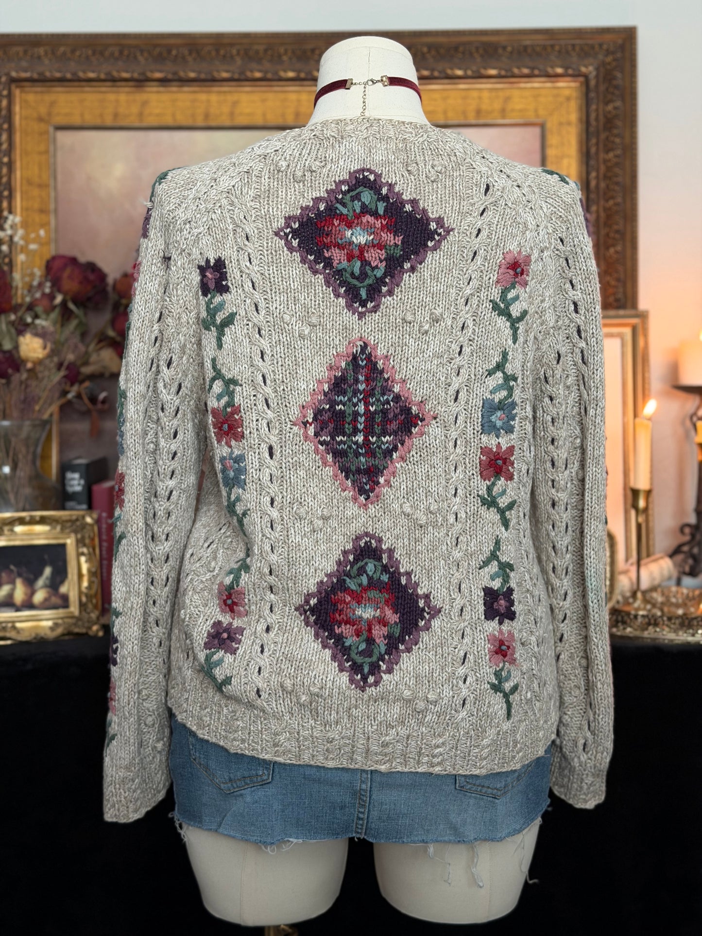 Northern Isles Floral Knit Sweater
