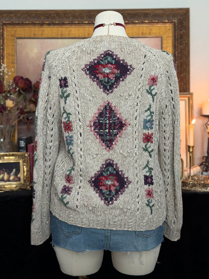 Northern Isles Floral Knit Sweater