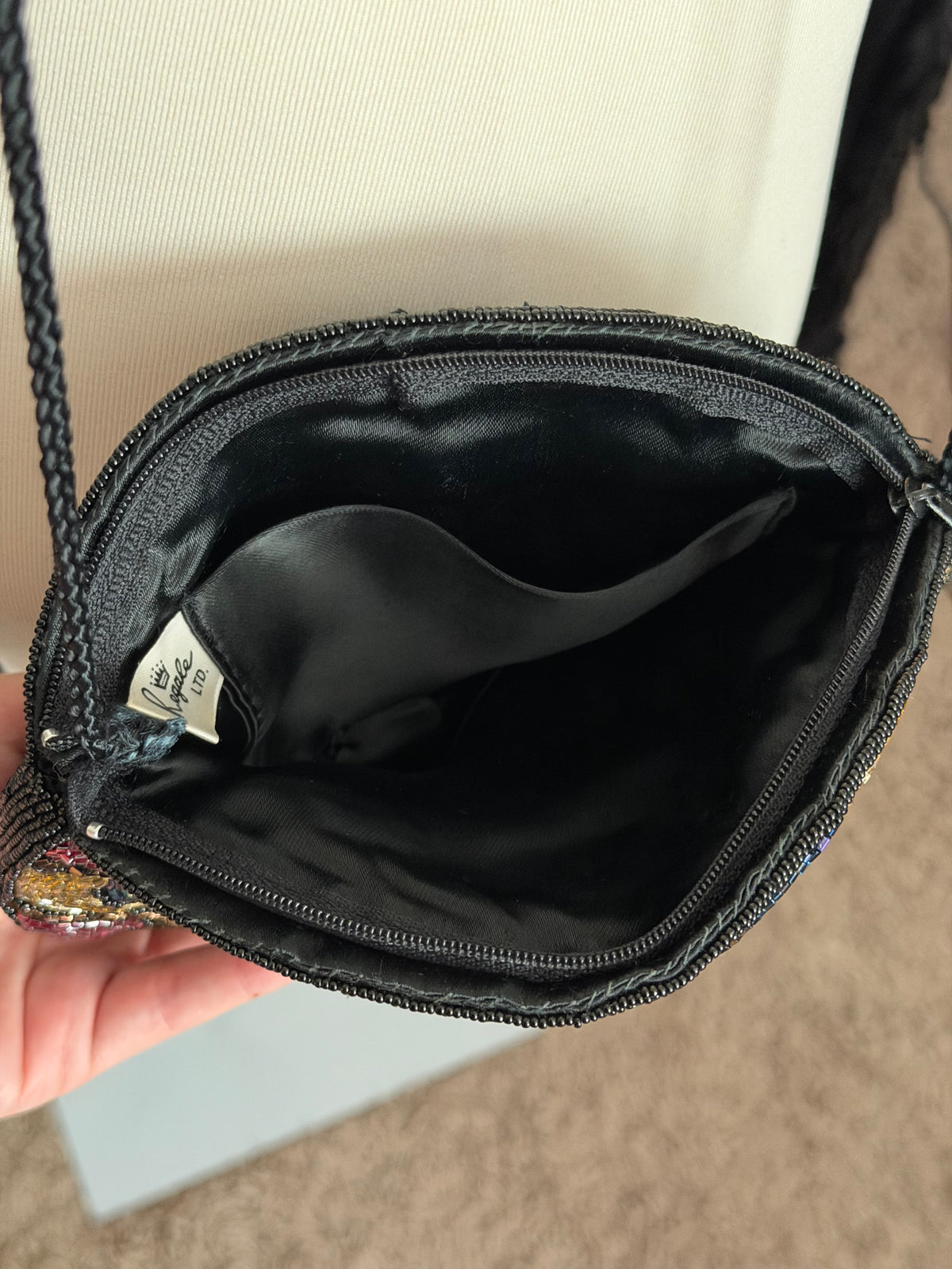 La Regale Wavy Beaded Handbag