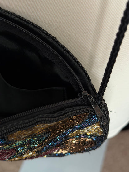La Regale Wavy Beaded Handbag