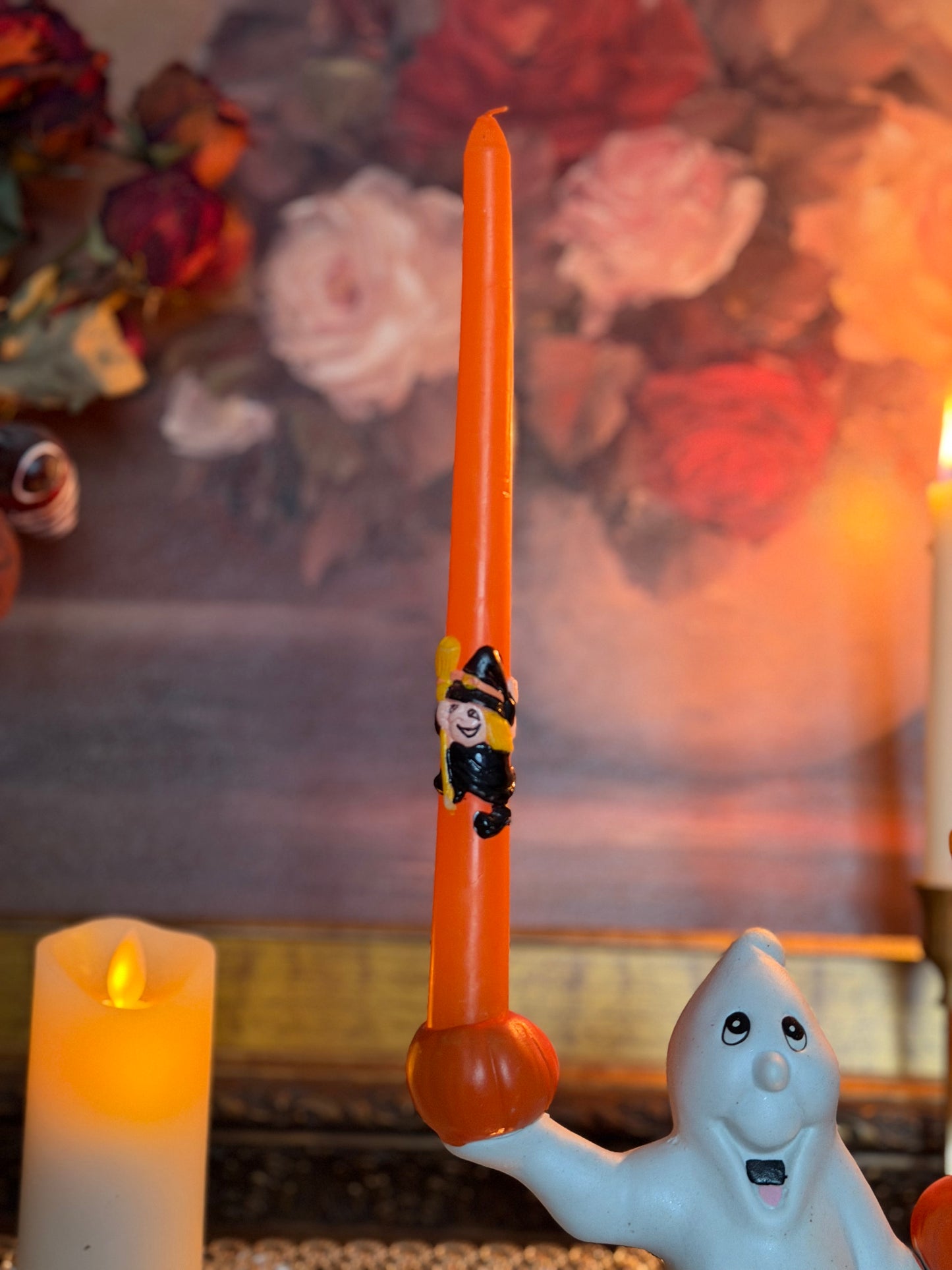 70s Flying Witch Candlesticks
