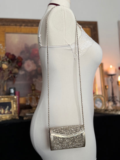 Antique Silver Filigree Handbag