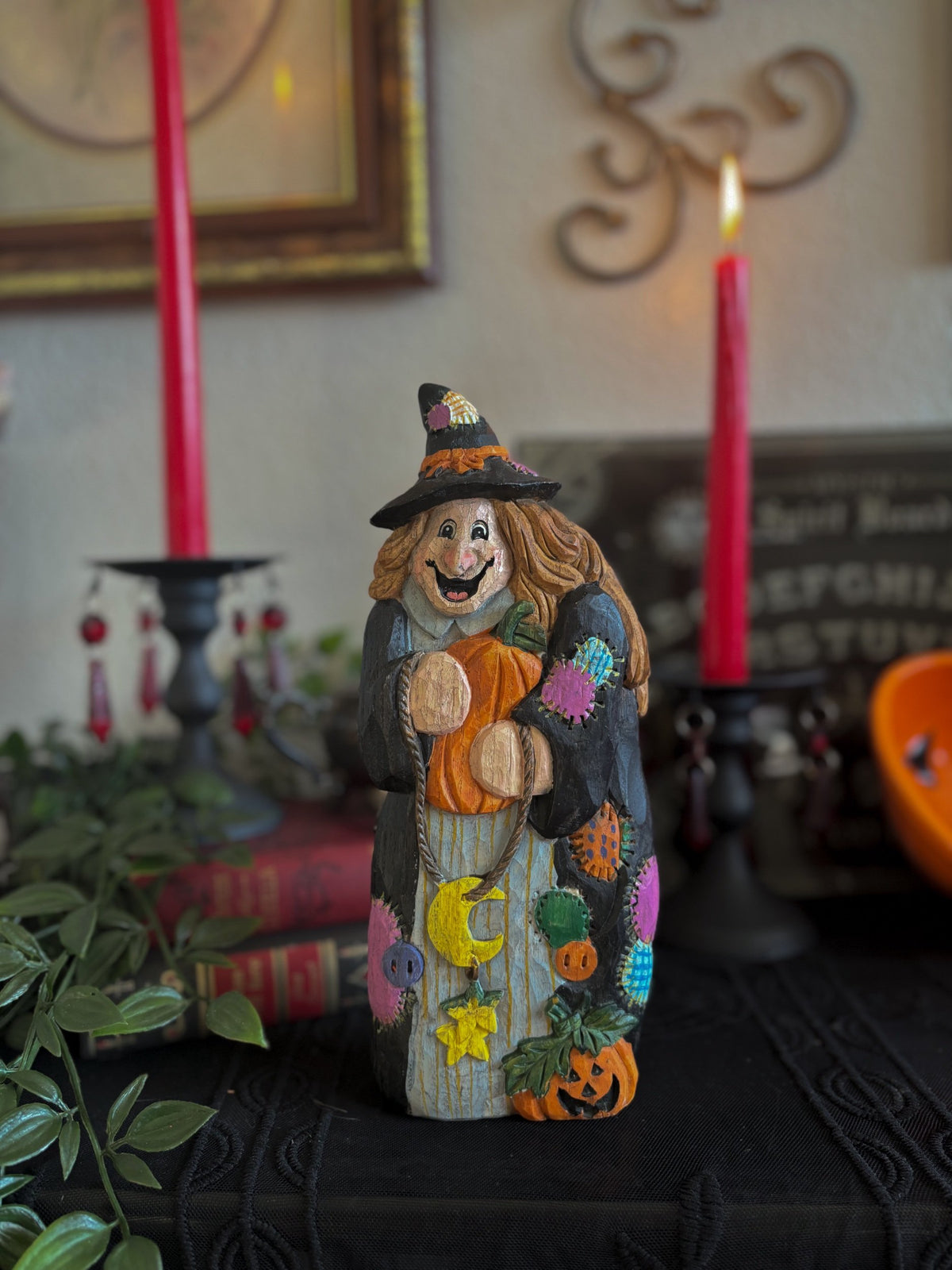 Carved Witch Figurine