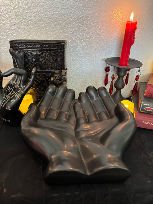 Hands Offering Dish