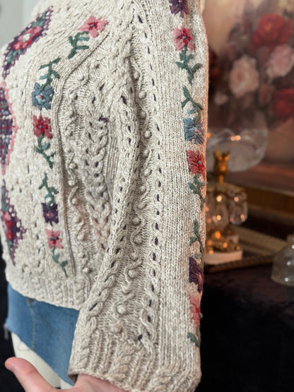 Northern Isles Floral Knit Sweater
