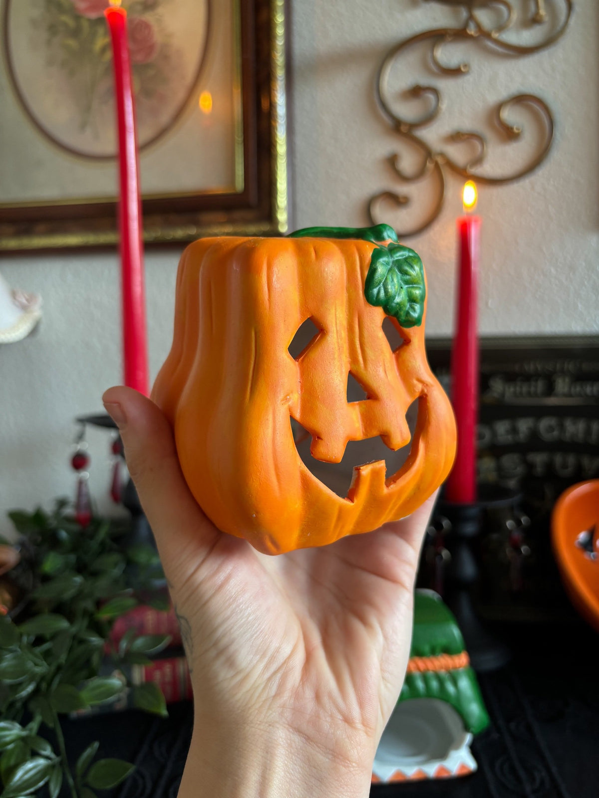Set of Halloween Candle Holders