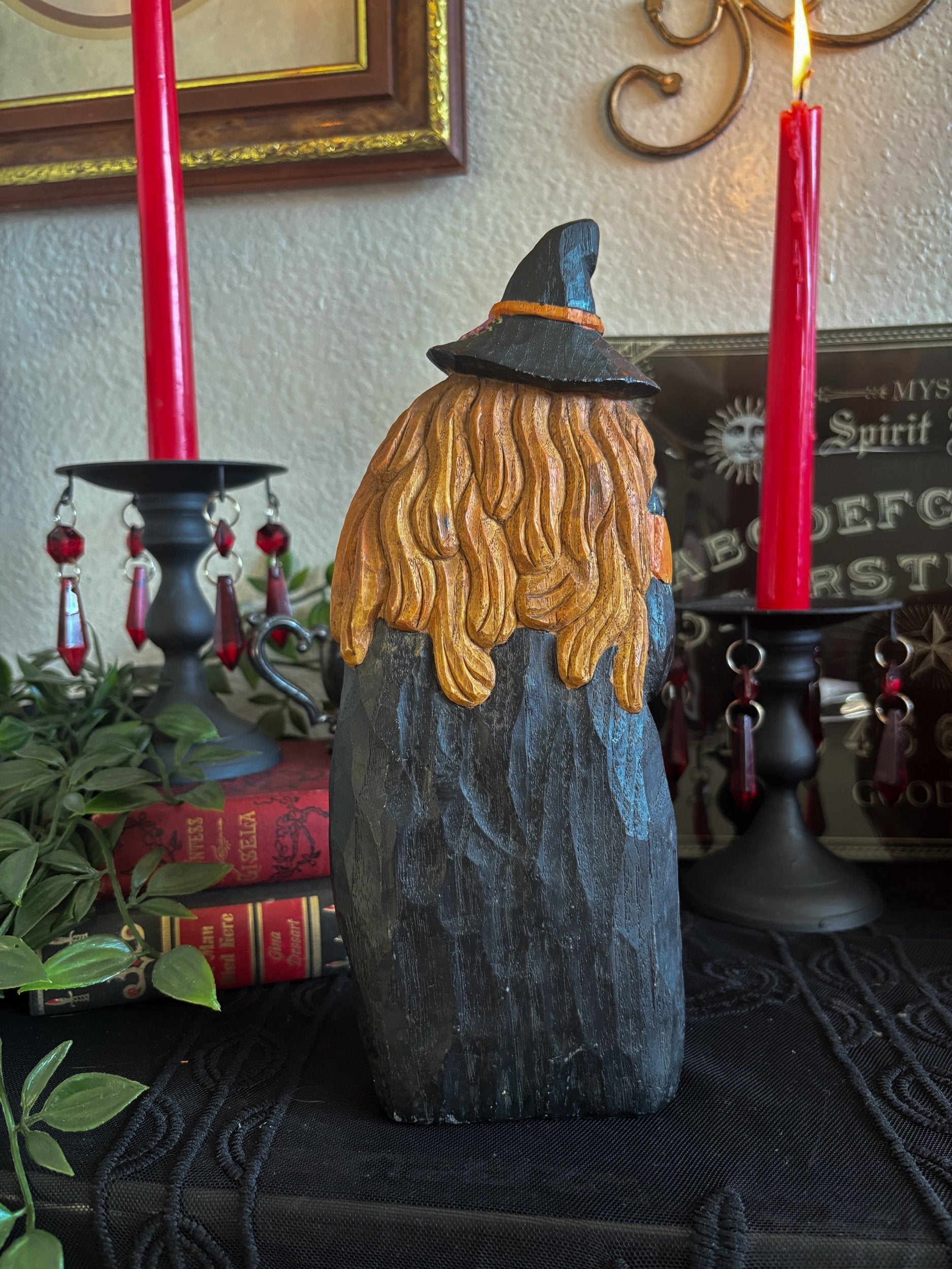 Carved Witch Figurine