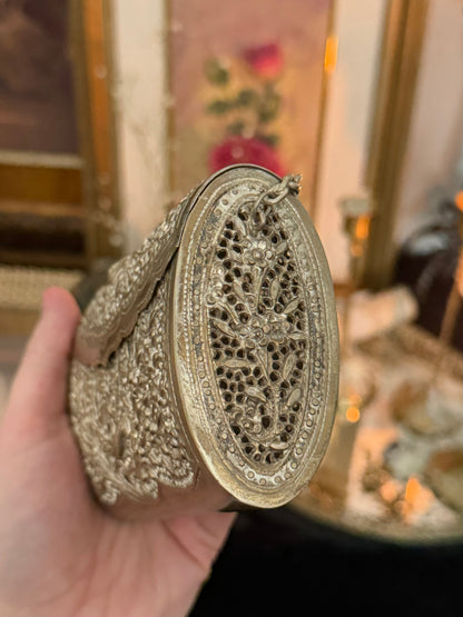 Antique Silver Filigree Handbag