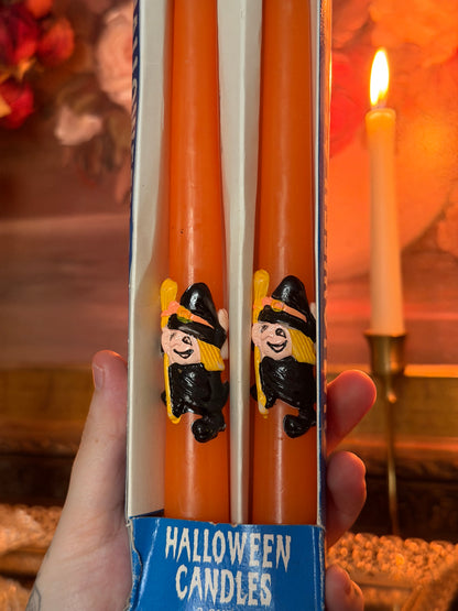 70s Flying Witch Candlesticks