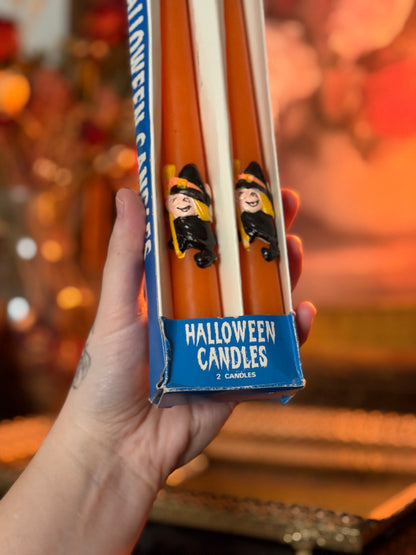 70s Flying Witch Candlesticks