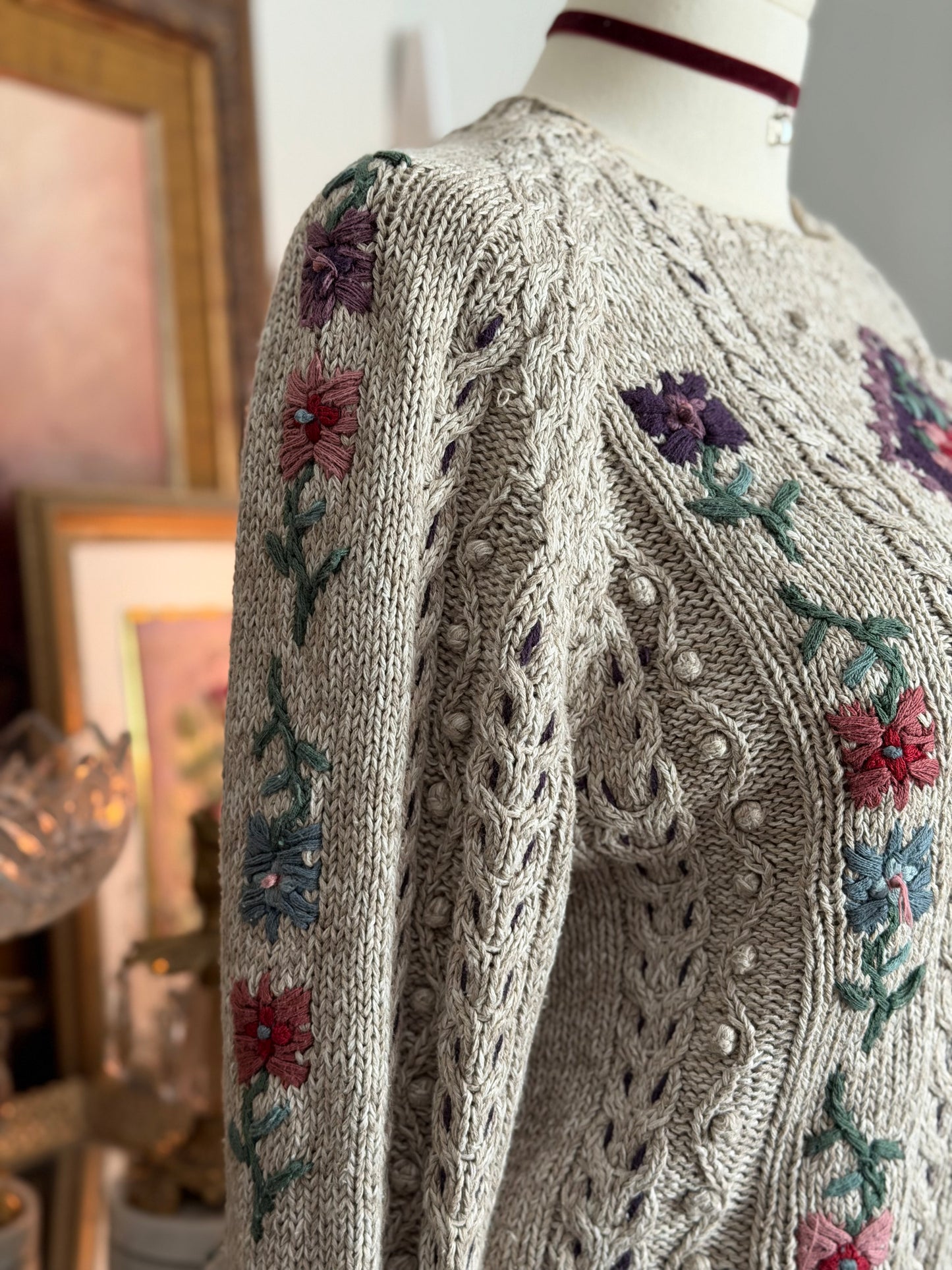 Northern Isles Floral Knit Sweater