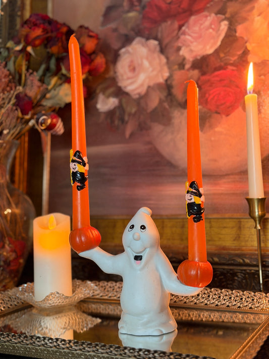 70s Flying Witch Candlesticks
